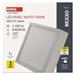 LED prisadené svietidlo, štvorec, biele, 12,5W, CCT 8592920109243