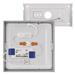 LED prisadené svietidlo, štvorec, biele, 12,5W, CCT 8592920109243