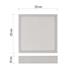 LED prisadené svietidlo, štvorec, biele, 21W,Neutrálna biela 8592920124253