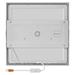 LED prisadené svietidlo, štvorec, biele, 28,5W, CCT 8592920109144