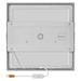 LED prisadené svietidlo, štvorec, biele, 28,5W, CCT 8592920109144
