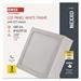 LED prisadené svietidlo, štvorec, biele, 7,6W, CCT 8592920109298