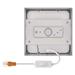 LED prisadené svietidlo, štvorec, biele, 7,6W, CCT 8592920109298