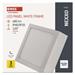 LED prisadené svietidlo, štvorec, biele, 7,6W,Neutrálna biela 8592920124215