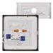 LED prisadené svietidlo, štvorec, čierne, 12,5W, CCT 8592920108949