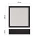 LED prisadené svietidlo, štvorec, čierne, 12,5W, CCT 8592920108949