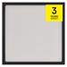 LED prisadené svietidlo, štvorec, čierne, 21W, CCT 8592920108901