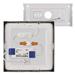 LED prisadené svietidlo, štvorec, strieborné, 12,5W, CCT 8592920109090