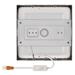 LED prisadené svietidlo, štvorec, strieborné, 12,5W, CCT 8592920109090