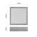 LED prisadené svietidlo, štvorec, strieborné, 12,5W, CCT 8592920109090