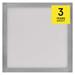 LED prisadené svietidlo, štvorec, strieborné, 12,5W, CCT 8592920109090