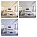 LED prisadené svietidlo, štvorec, strieborné, 12,5W, CCT 8592920109090