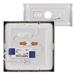 LED prisadené svietidlo, štvorec, strieborné, 12,5W, CCT 8592920109090