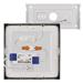 LED prisadené svietidlo, štvorec, strieborné, 12,5W, CCT 8592920109090