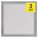LED prisadené svietidlo, štvorec, strieborné, 12,5W, CCT 8592920109090