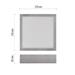 LED prisadené svietidlo, štvorec, strieborné, 12,5W, CCT 8592920109090