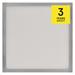 LED prisadené svietidlo, štvorec, strieborné, 21W, CCT 8592920109038