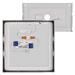 LED prisadené svietidlo, štvorec, strieborné, 21W, CCT 8592920109038