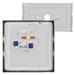 LED prisadené svietidlo, štvorec, strieborné, 21W, CCT 8592920109038