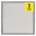 LED prisadené svietidlo, štvorec, strieborné, 21W, CCT 8592920109038