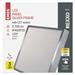 LED prisadené svietidlo, štvorec, strieborné, 28,5W, CCT 8592920108987