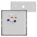 LED prisadené svietidlo, štvorec, strieborné, 28,5W, CCT 8592920108987