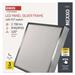 LED prisadené svietidlo, štvorec, strieborné, 28,5W, CCT 8592920108987