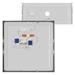 LED prisadené svietidlo, štvorec, strieborné, 28,5W, CCT 8592920108987