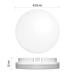 LED prisadené svietidlo TORI, kruhové biele 15W teplá b., IP54 8592920094082