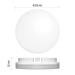 LED prisadené svietidlo TORI, kruhové biele 15W teplá b., IP54 8592920094082