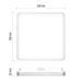 LED prisadené svietidlo TORI, štvorcové biele 24W neutr. b., IP54 8592920094228