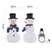 LED skladací snehuliak, 60 cm, vnútorný, studená biela 8592920135228