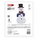 LED skladací snehuliak, 60 cm, vnútorný, studená biela 8592920135228