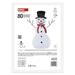 LED skladací snehuliak, 90 cm, vonkajší aj vnútorný, studená biela 8592920111086