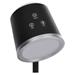 LED stolná lampa ABBIE, dobíjacia, čierna 8592920137819