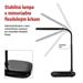 LED stolná lampa MOLLY, čierna 8592920137871