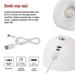 LED stolná lampa SOPHIE, dobíjacia, biela 8592920137772