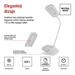 LED stolná lampa STELLA, biela 8592920079843