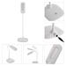 LED stolná lampa STELLA, biela 8592920079843