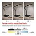 LED stolná lampa STELLA, čierna 8592920079867