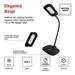 LED stolná lampa STELLA, čierna 8592920079867
