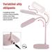 LED stolná lampa STELLA, ružová 8592920079904