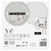 LED stropné svietidlo DORI EVO, MW sensor, okrúhle biele 24W, IP65, Neutrálna biela 8592920160954