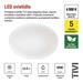 LED stropné svietidlo TIVI, A CLASS, okrúhle biele 12,5W, IP44, Neutrálna biela 8592920149225