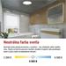LED stropné svietidlo TIVI, A CLASS, okrúhle biele 12,5W, IP44, Neutrálna biela 8592920149225