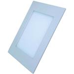 LED svietidlo Solight podhledové čtvercové, bílý rámeček, 6W 400 lumen neutrální bílá, 230V WD104