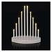 LED svietnik biely, 24,5 cm, 3x AA, vnútorný, teplá biela, časovač 8592920093221