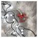 LED vianočná cherry reťaz – guličky, 20 m, vonkajšia aj vnútorná, studená biela, časovač 8592920096062