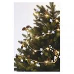LED vianočná girlanda – šišky, 1,7 m, 2x AA, vnútorná, teplá biela 8592920098998