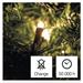 LED vianočná reťaz, 12 m, vonkajšia aj vnútorná, teplá biela, časovač 8592920095386